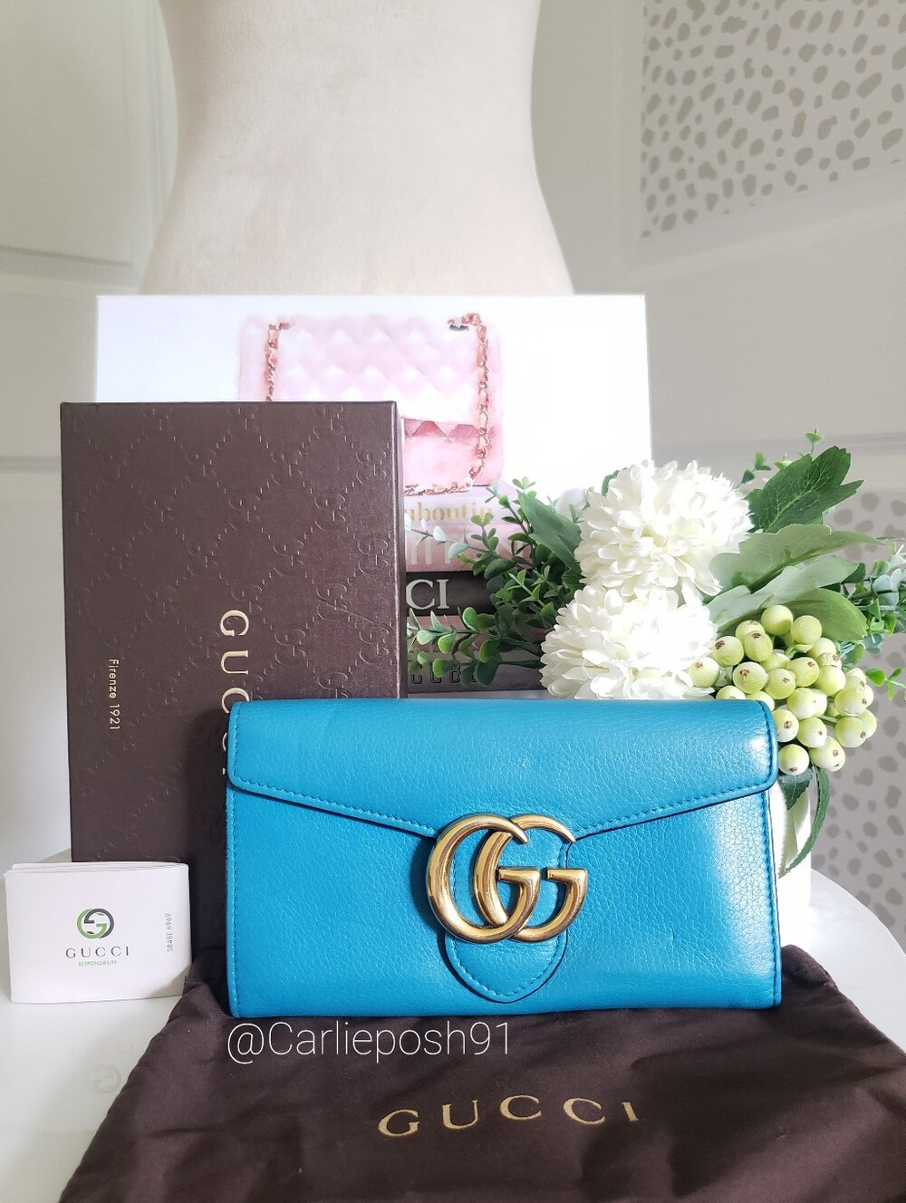 Authentic Pre-owned Gucci Marmont GG Long Flap Wallet - Picture 6 of 16